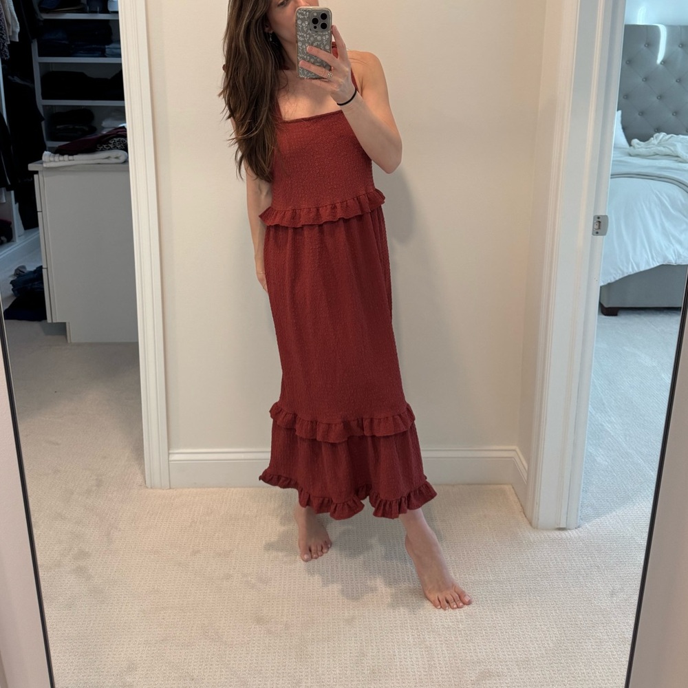 Adorable rust colored summer dress - ASOS size 0